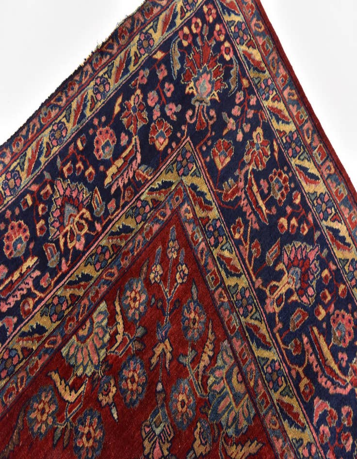 Detail image of  8' 6 x 11' 9  Hand Knotted Sarough Persian Wool Rug