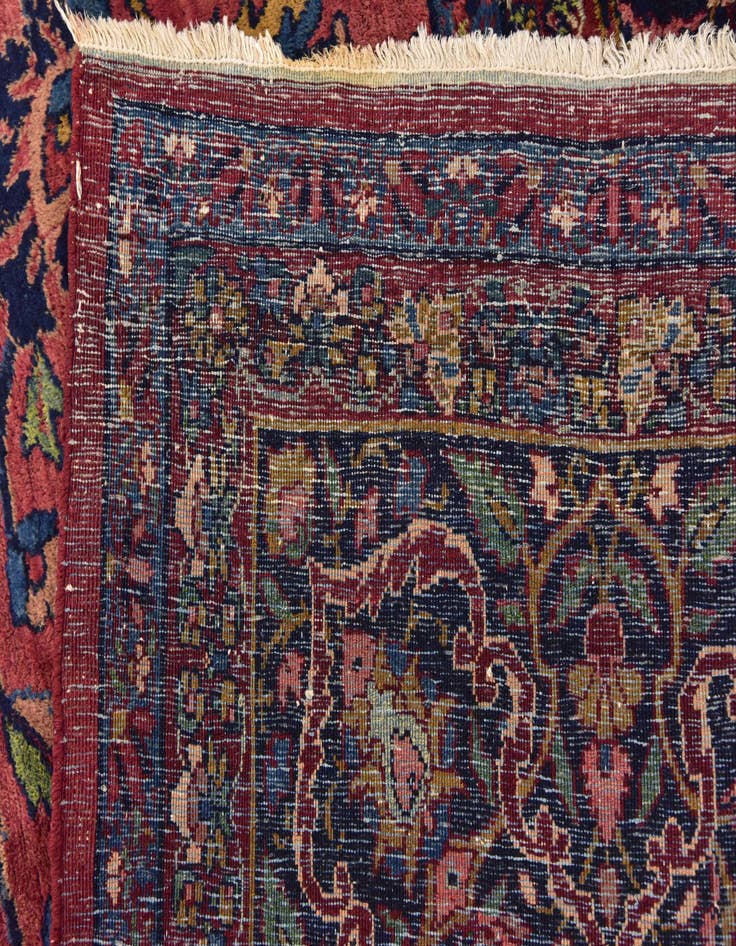 Detail image of  8' 8 x 12' 9  Hand Knotted Sarough Persian Wool Rug