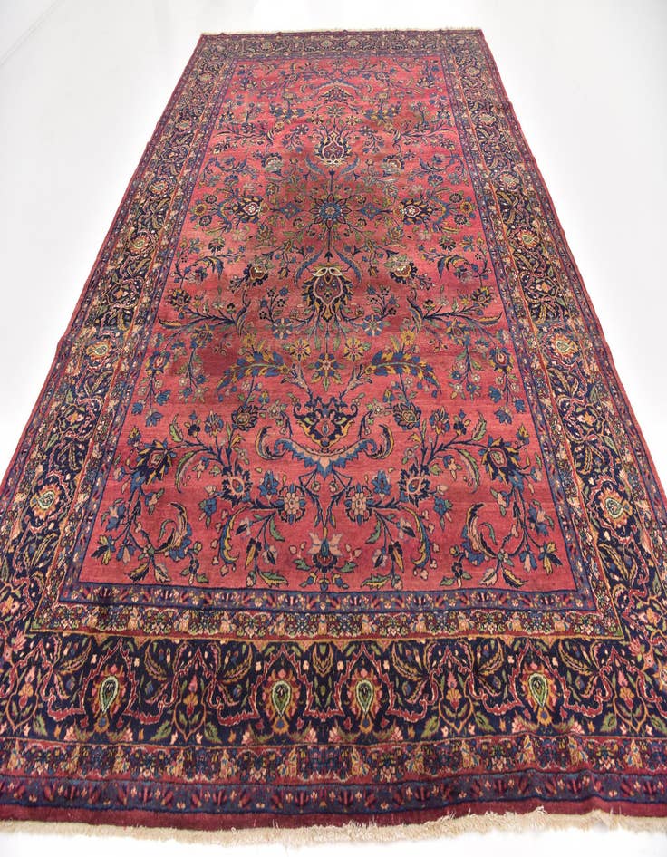 Detail image of  8' 8 x 12' 9  Hand Knotted Sarough Persian Wool Rug