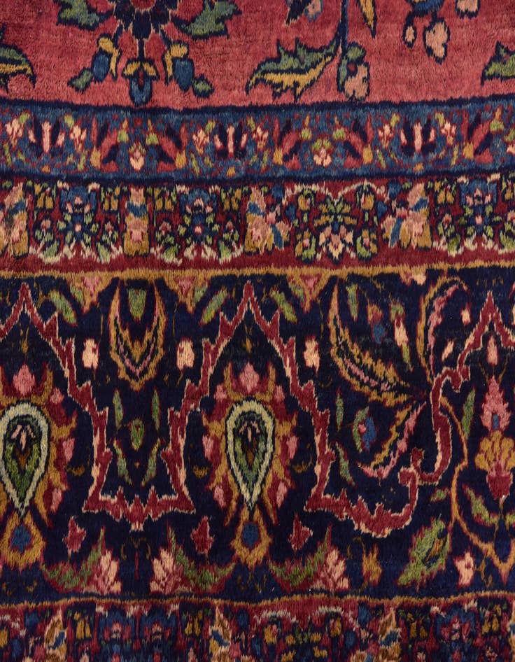 Detail image of  8' 8 x 12' 9  Hand Knotted Sarough Persian Wool Rug