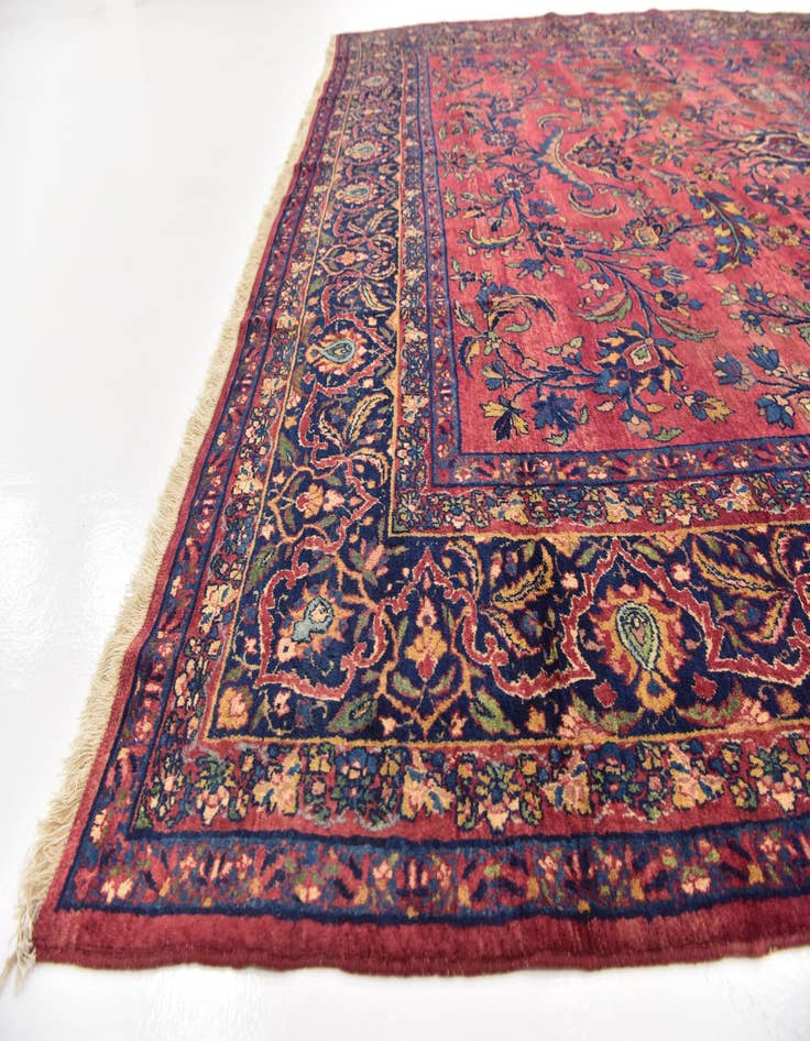 Detail image of  8' 8 x 12' 9  Hand Knotted Sarough Persian Wool Rug