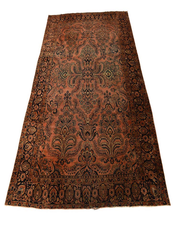 Detail image of  9' 4 x 12'  Hand Knotted Sarough Persian Wool Rug