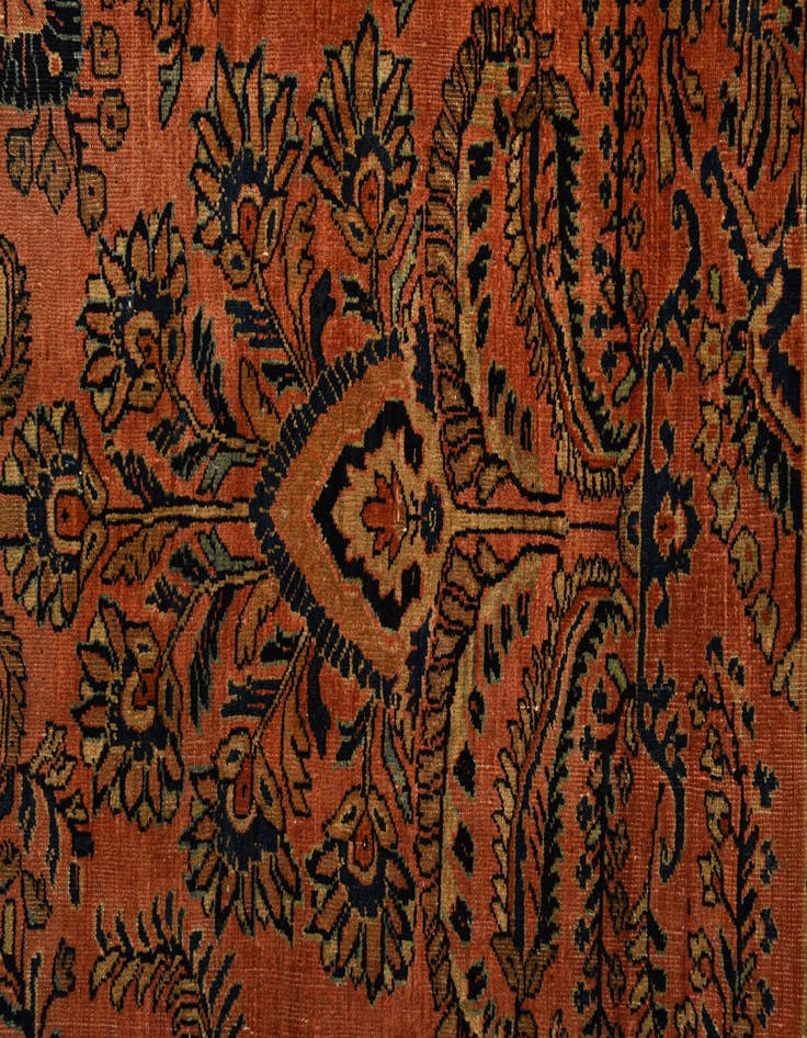 Detail image of  9' 4 x 12'  Hand Knotted Sarough Persian Wool Rug