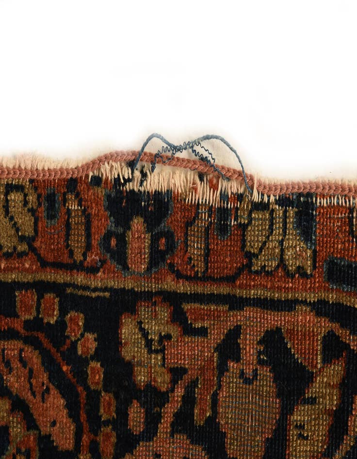 Detail image of  9' 4 x 12'  Hand Knotted Sarough Persian Wool Rug