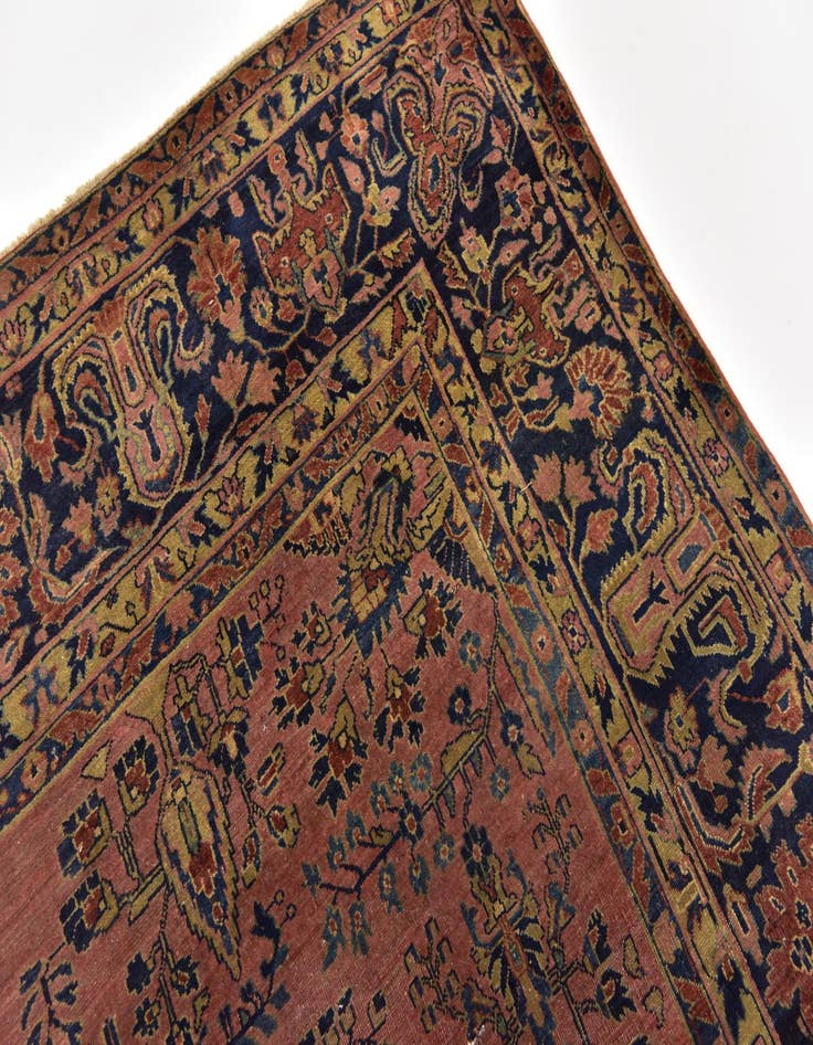 Detail image of  8' 10 x 12'  Hand Knotted Sarough Persian Wool Rug