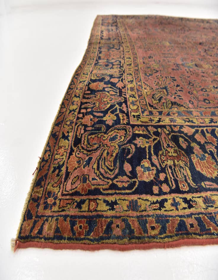 Detail image of  8' 10 x 12'  Hand Knotted Sarough Persian Wool Rug