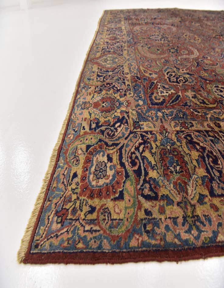 Detail image of  9' 3 x 11' 6  Hand Knotted Sarough Persian Wool Rug