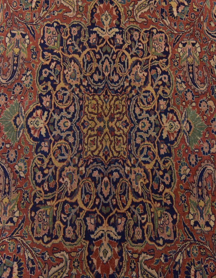 Detail image of  9' 3 x 11' 6  Hand Knotted Sarough Persian Wool Rug