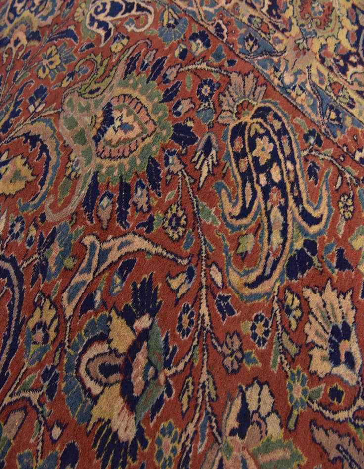 Detail image of  9' 3 x 11' 6  Hand Knotted Sarough Persian Wool Rug