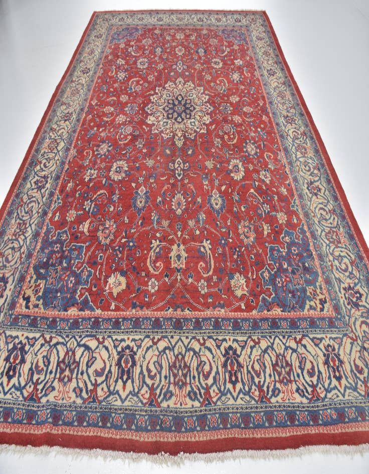 Detail image of  10' x 13' 4  Hand Knotted Sarough Persian Wool Rug
