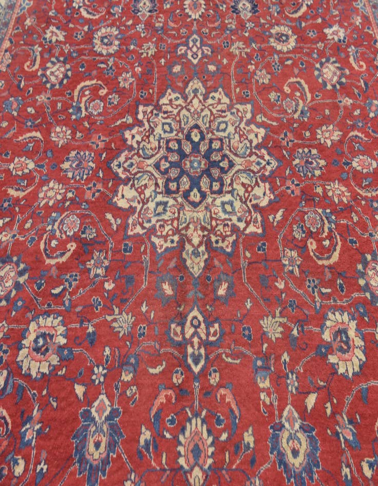 Detail image of  10' x 13' 4  Hand Knotted Sarough Persian Wool Rug