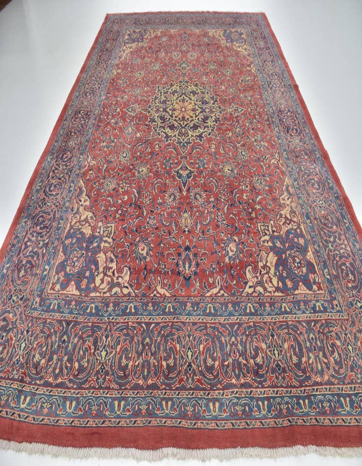 Detail image of  9' 8 x 13' 4  Hand Knotted Sarough Persian Wool Rug