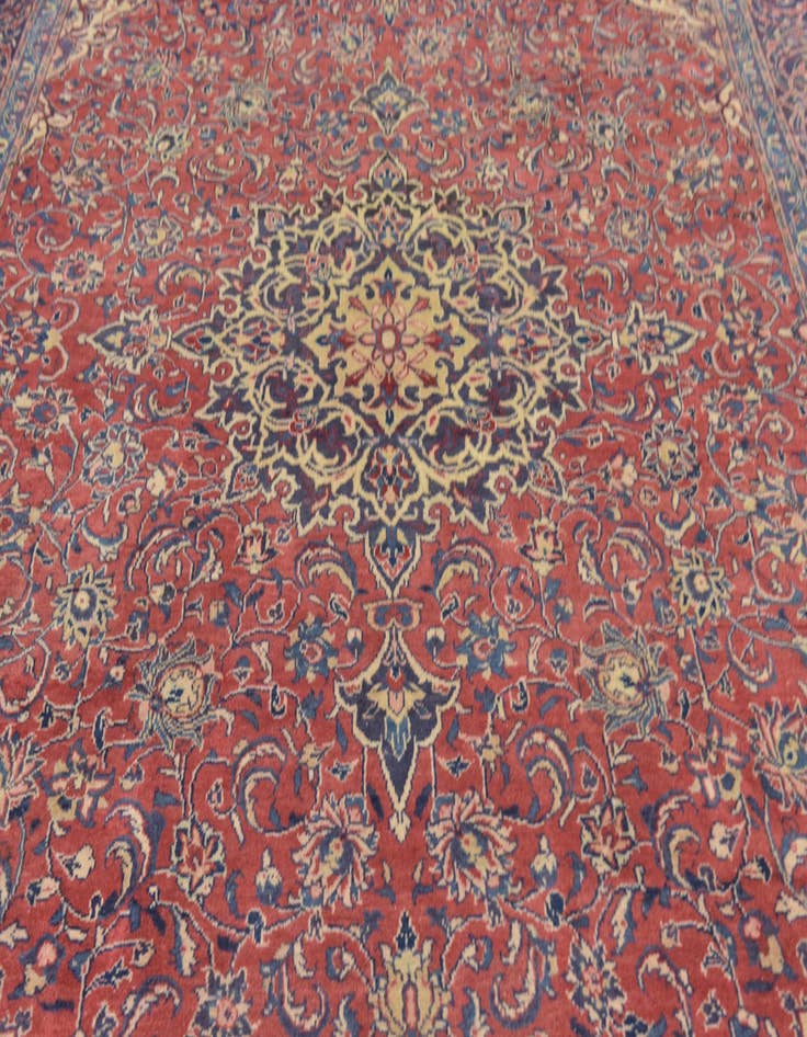Detail image of  9' 8 x 13' 4  Hand Knotted Sarough Persian Wool Rug