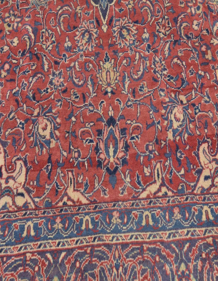 Detail image of  9' 8 x 13' 4  Hand Knotted Sarough Persian Wool Rug