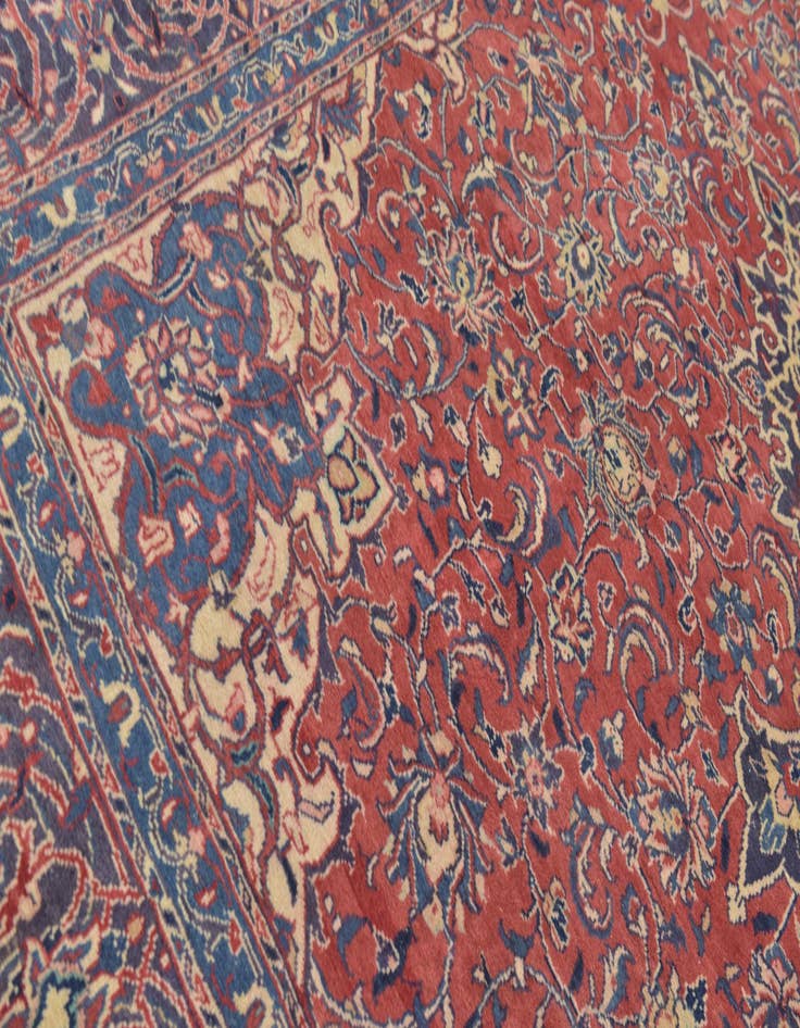 Detail image of  9' 8 x 13' 4  Hand Knotted Sarough Persian Wool Rug