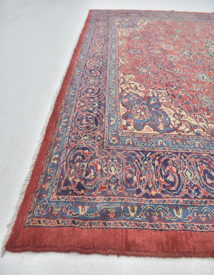 Detail image of  9' 8 x 13' 4  Hand Knotted Sarough Persian Wool Rug