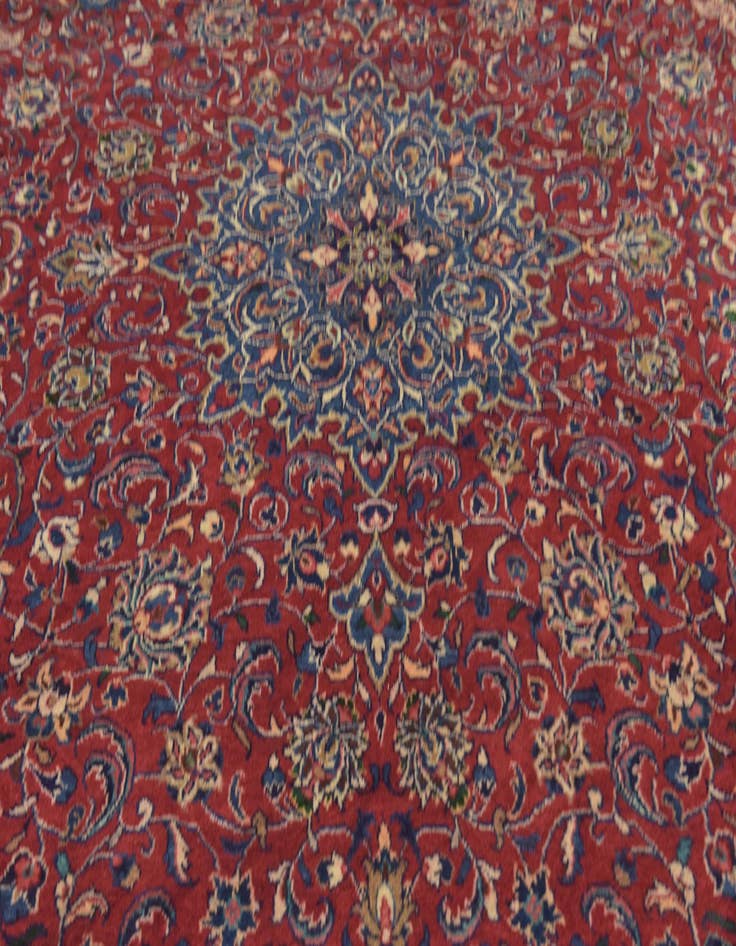 Detail image of  9' 8 x 13'  Hand Knotted Sarough Persian Wool Rug