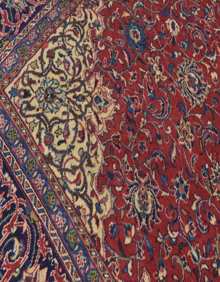 Detail image of  9' 8 x 13'  Hand Knotted Sarough Persian Wool Rug