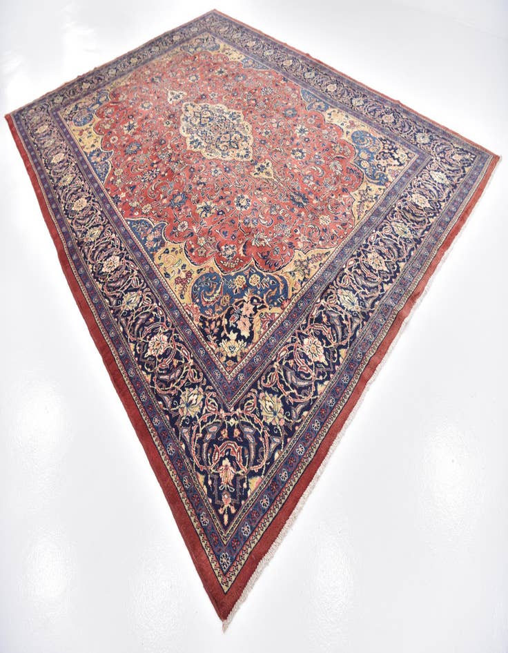 Detail image of  10' 3 x 14'  Hand Knotted Sarough Persian Wool Rug