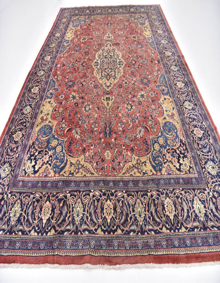 Detail image of  10' 3 x 14'  Hand Knotted Sarough Persian Wool Rug