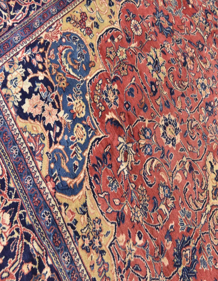 Detail image of  10' 3 x 14'  Hand Knotted Sarough Persian Wool Rug