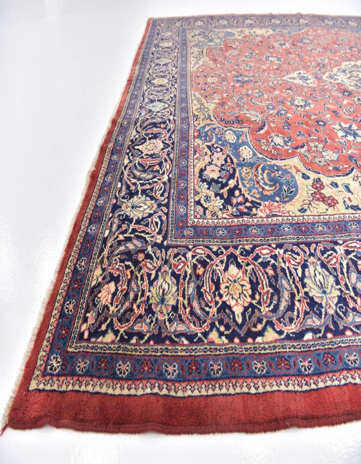 Detail image of  10' 3 x 14'  Hand Knotted Sarough Persian Wool Rug