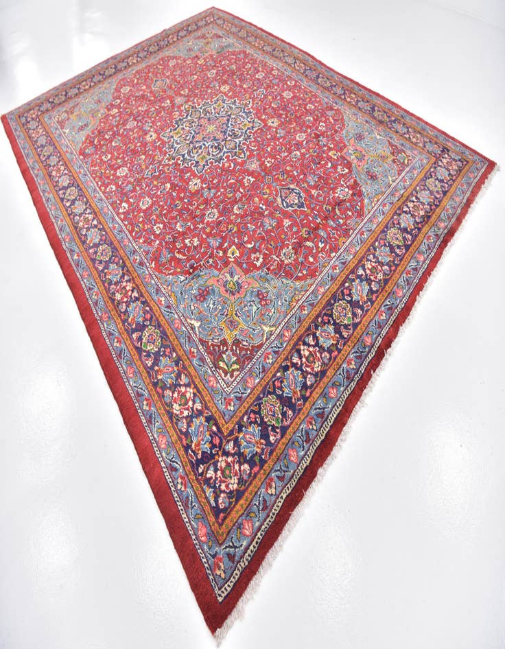 Detail image of  10' x 13' 3  Hand Knotted Sarough Persian Wool Rug