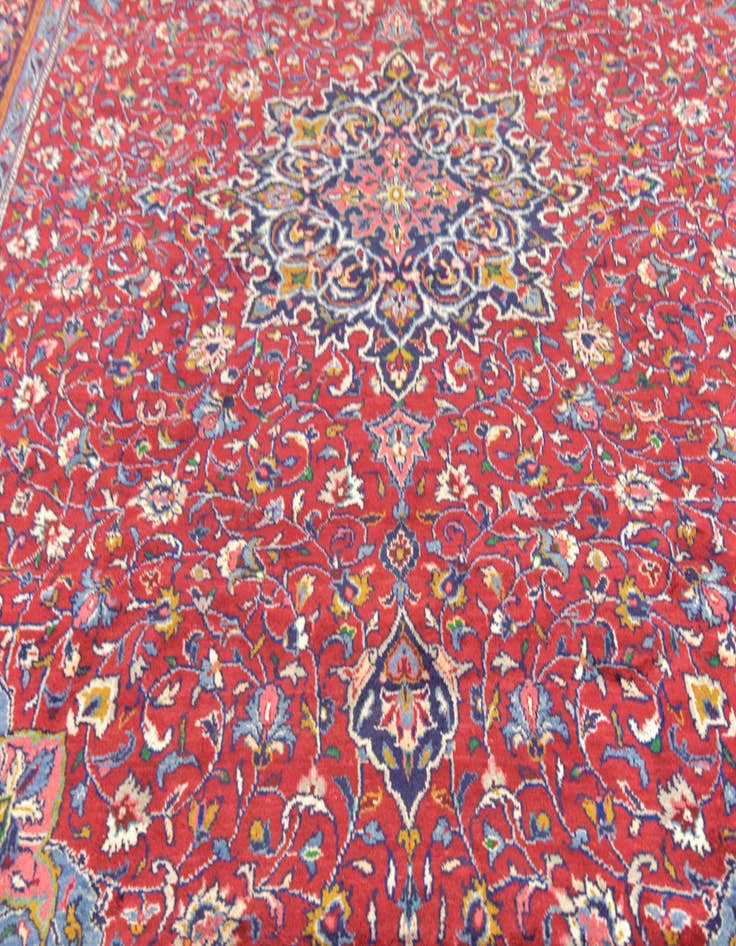 Detail image of  10' x 13' 3  Hand Knotted Sarough Persian Wool Rug