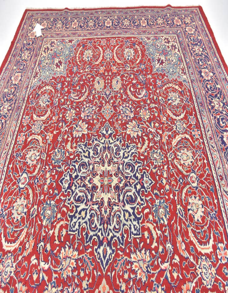 Detail image of  9' 7 x 13'  Hand Knotted Sarough Persian Wool Rug
