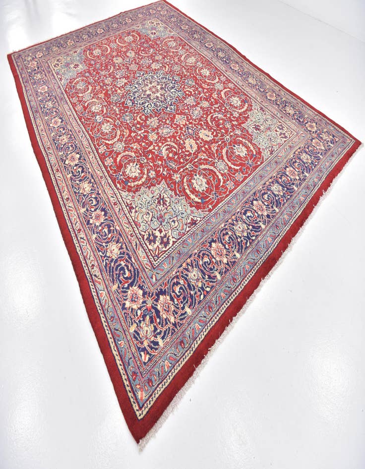 Detail image of  9' 7 x 13'  Hand Knotted Sarough Persian Wool Rug