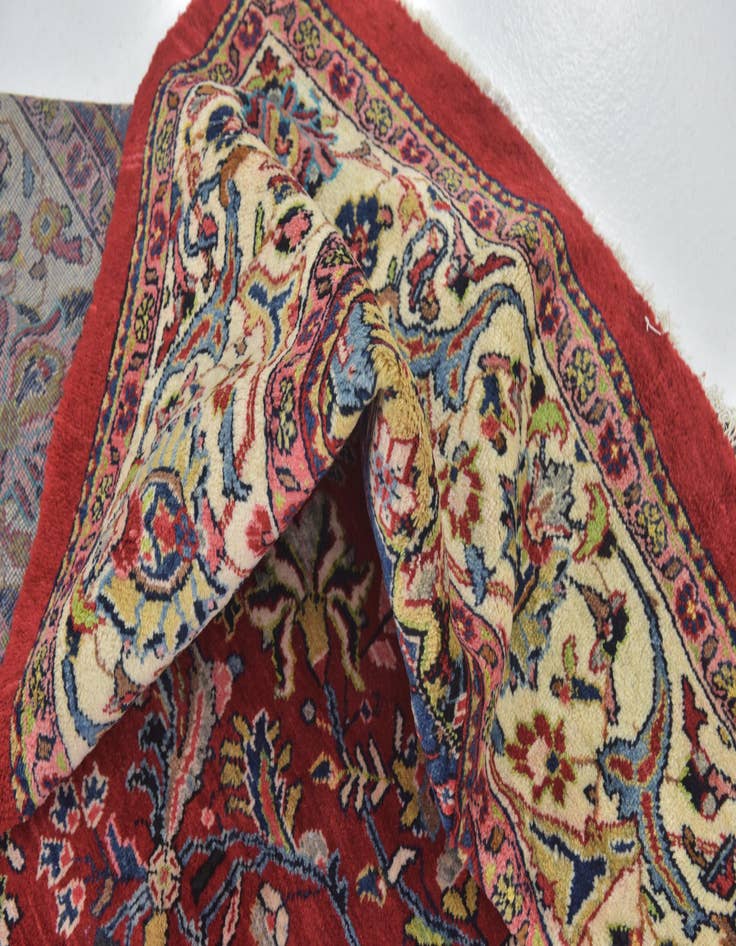 Detail image of  9' 8 x 12' 8  Hand Knotted Sarough Persian Wool Rug