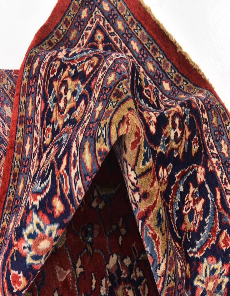 Detail image of  9' 9 x 13'  Hand Knotted Sarough Persian Wool Rug