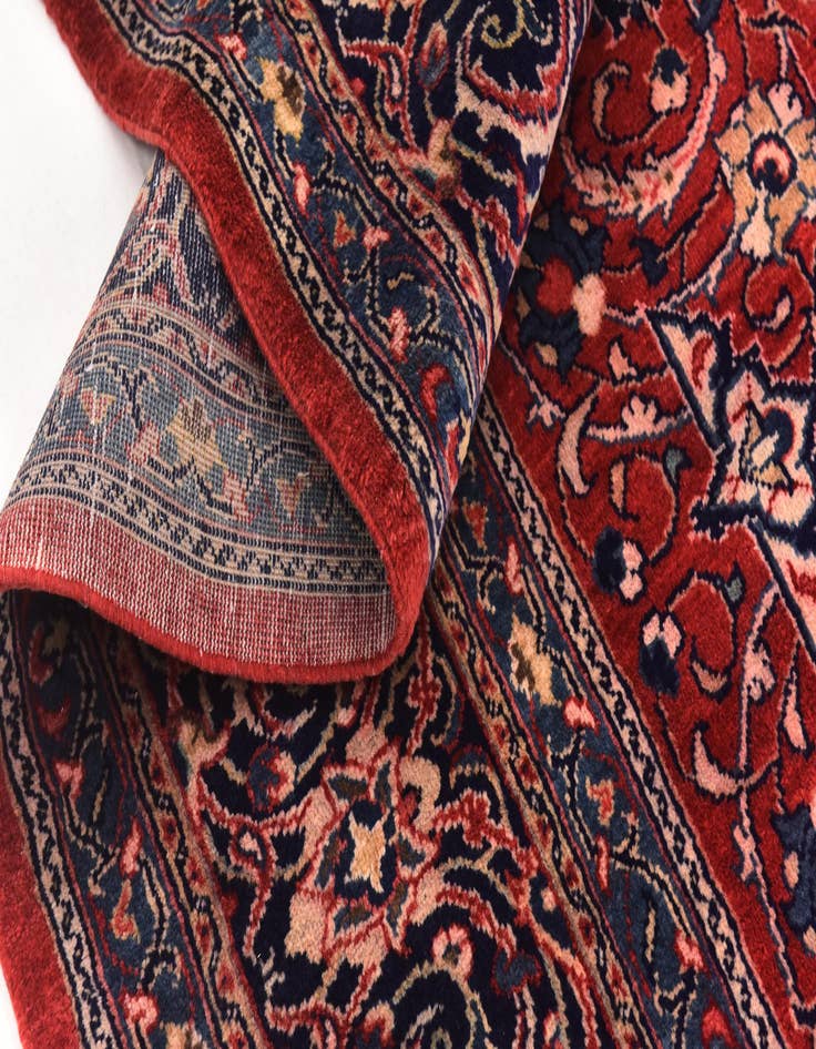 Detail image of  9' 10 x 13' 2  Hand Knotted Sarough Persian Wool Rug