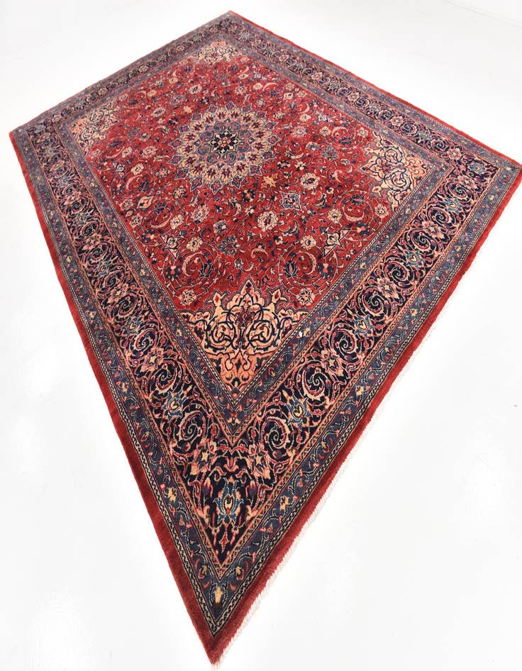 Detail image of  9' 10 x 13' 2  Hand Knotted Sarough Persian Wool Rug