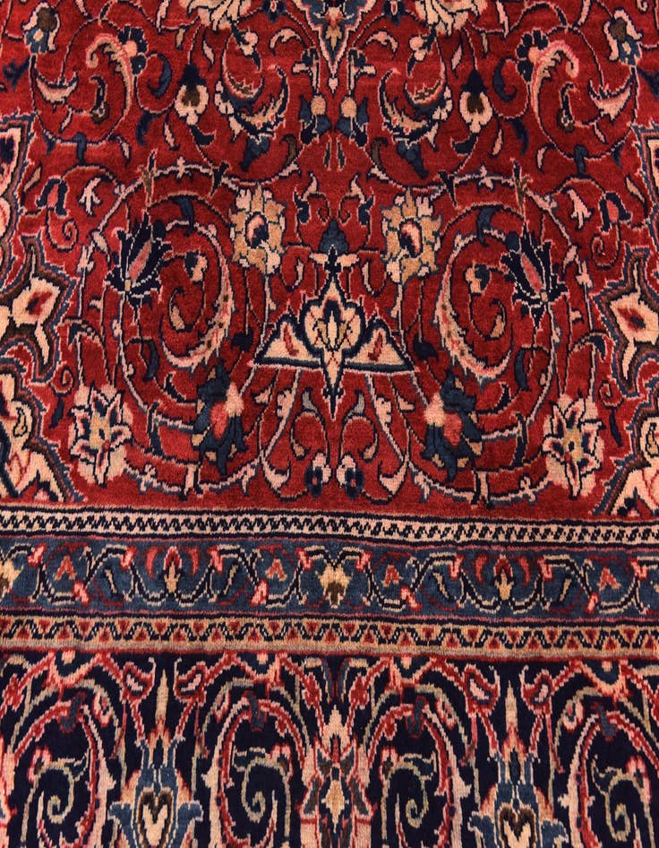 Detail image of  9' 10 x 13' 2  Hand Knotted Sarough Persian Wool Rug