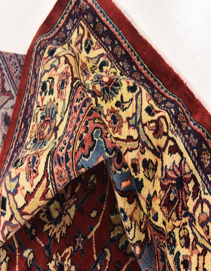 Detail image of  9' 9 x 12' 10  Hand Knotted Sarough Persian Wool Rug