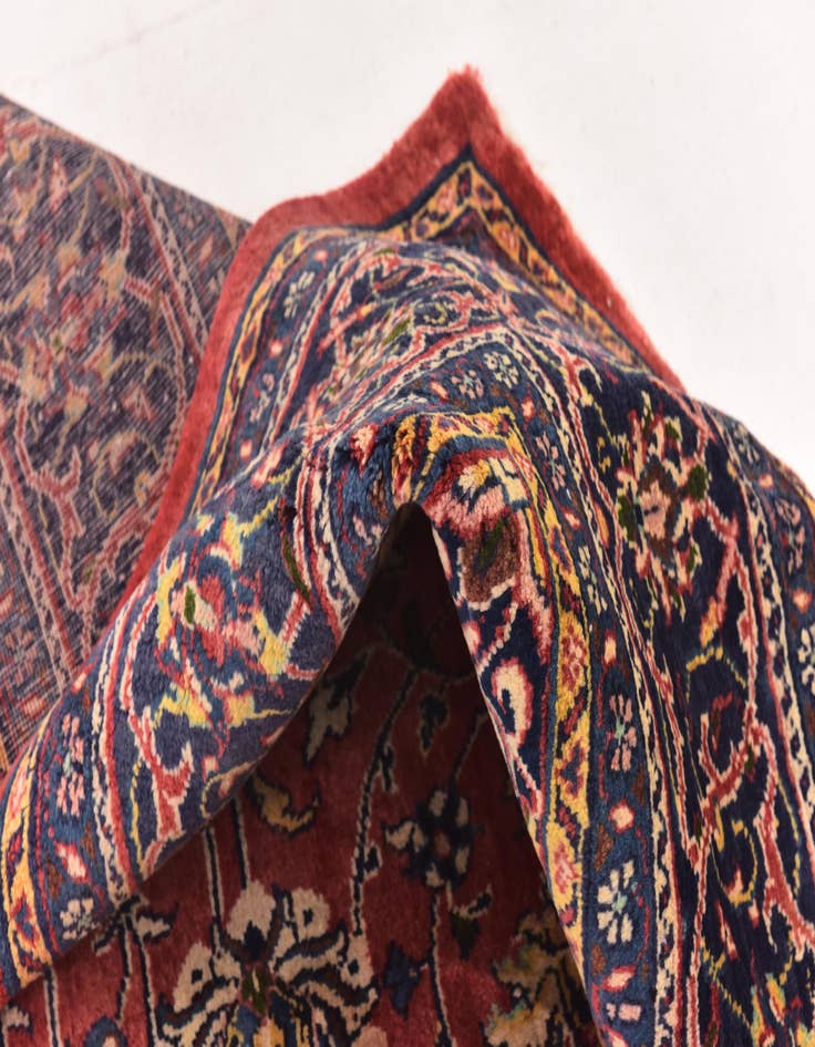 Detail image of  9' 10 x 13'  Hand Knotted Sarough Persian Wool Rug