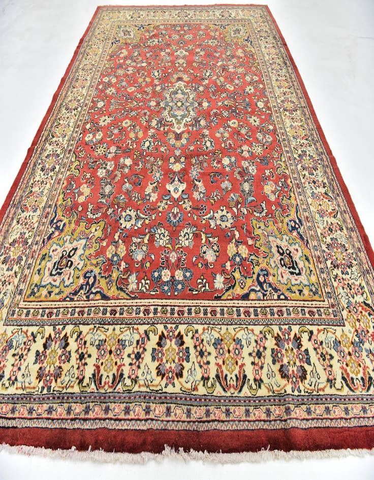 Detail image of  9' 9 x 13' 2  Hand Knotted Sarough Persian Wool Rug
