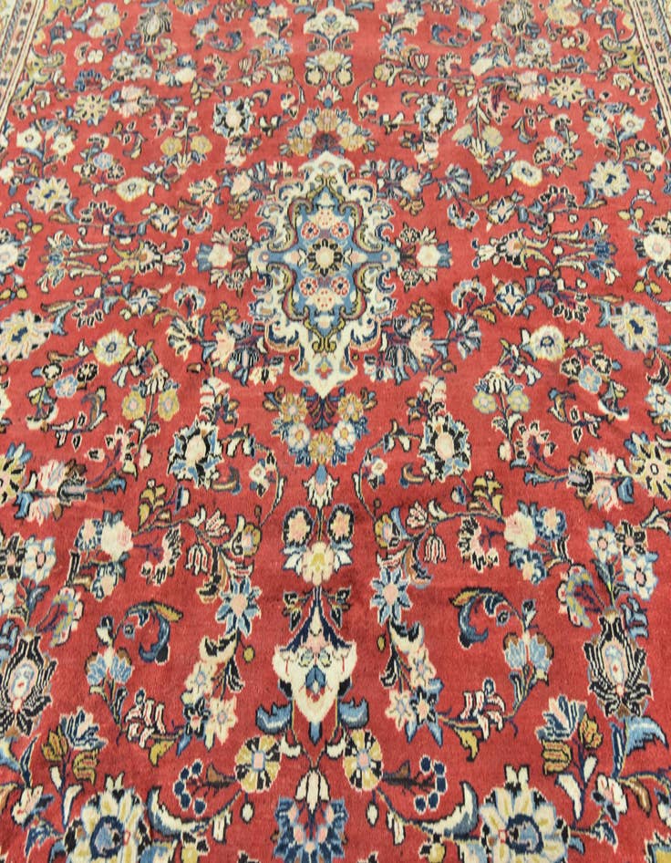 Detail image of  9' 9 x 13' 2  Hand Knotted Sarough Persian Wool Rug