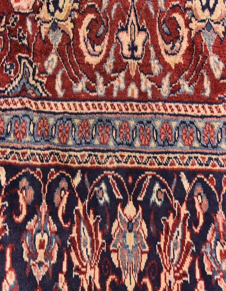 Detail image of  10' x 12' 10  Hand Knotted Sarough Persian Wool Rug