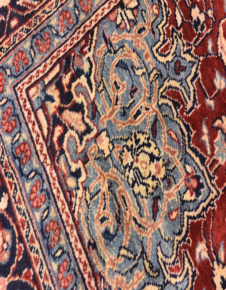 Detail image of  10' x 12' 10  Hand Knotted Sarough Persian Wool Rug