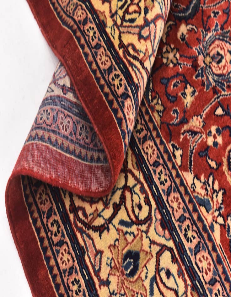 Detail image of  10' x 13' 5  Hand Knotted Sarough Persian Wool Rug