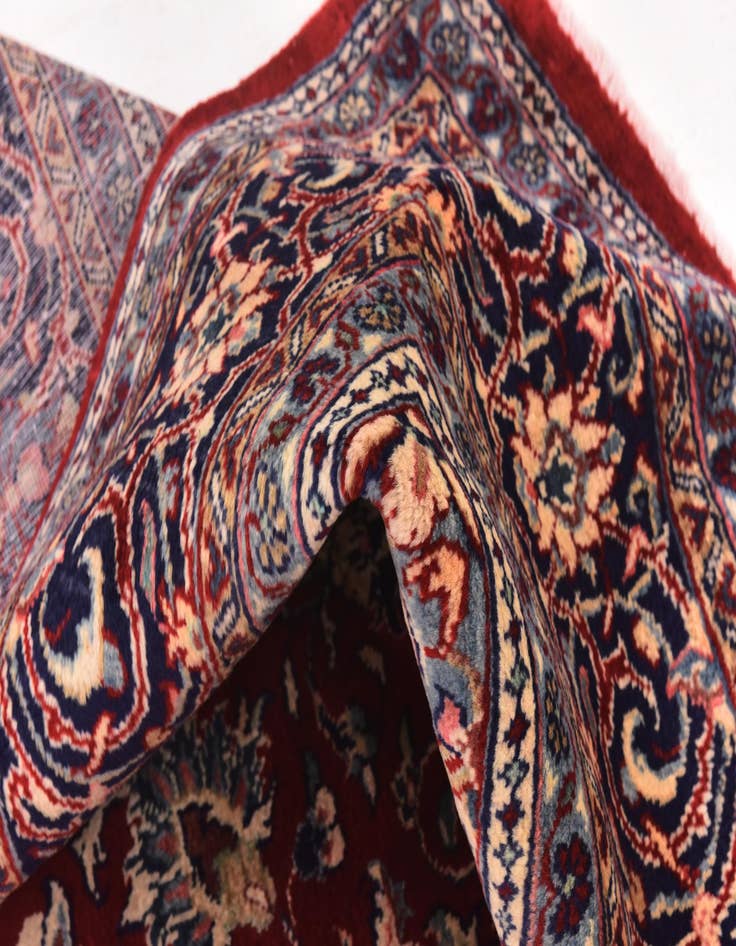 Detail image of  10' x 13' 2  Hand Knotted Sarough Persian Wool Rug