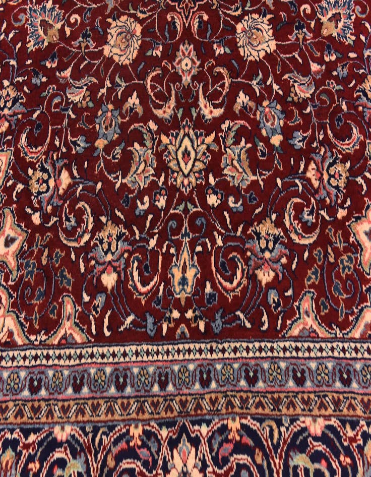 Detail image of  10' x 13' 2  Hand Knotted Sarough Persian Wool Rug