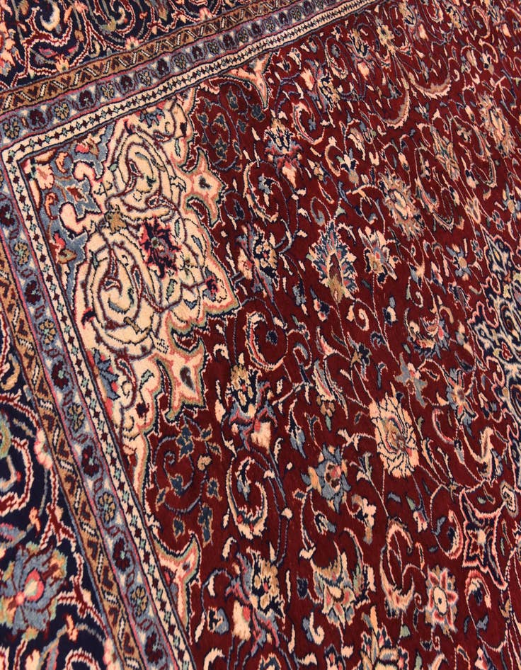 Detail image of  10' x 13' 2  Hand Knotted Sarough Persian Wool Rug