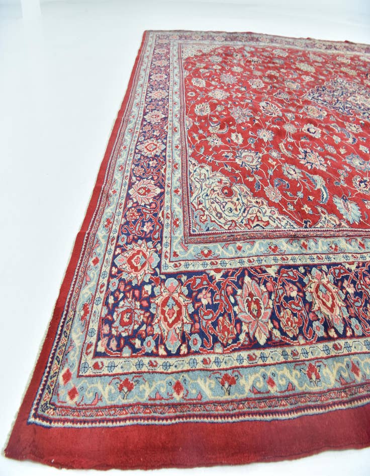 Detail image of  10' 4 x 12' 9  Hand Knotted Sarough Persian Wool Rug