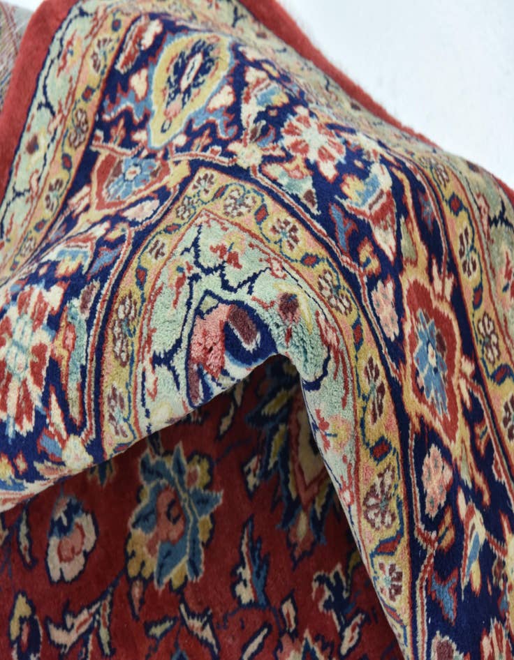 Detail image of  9' 8 x 13' 6  Hand Knotted Sarough Persian Wool Rug