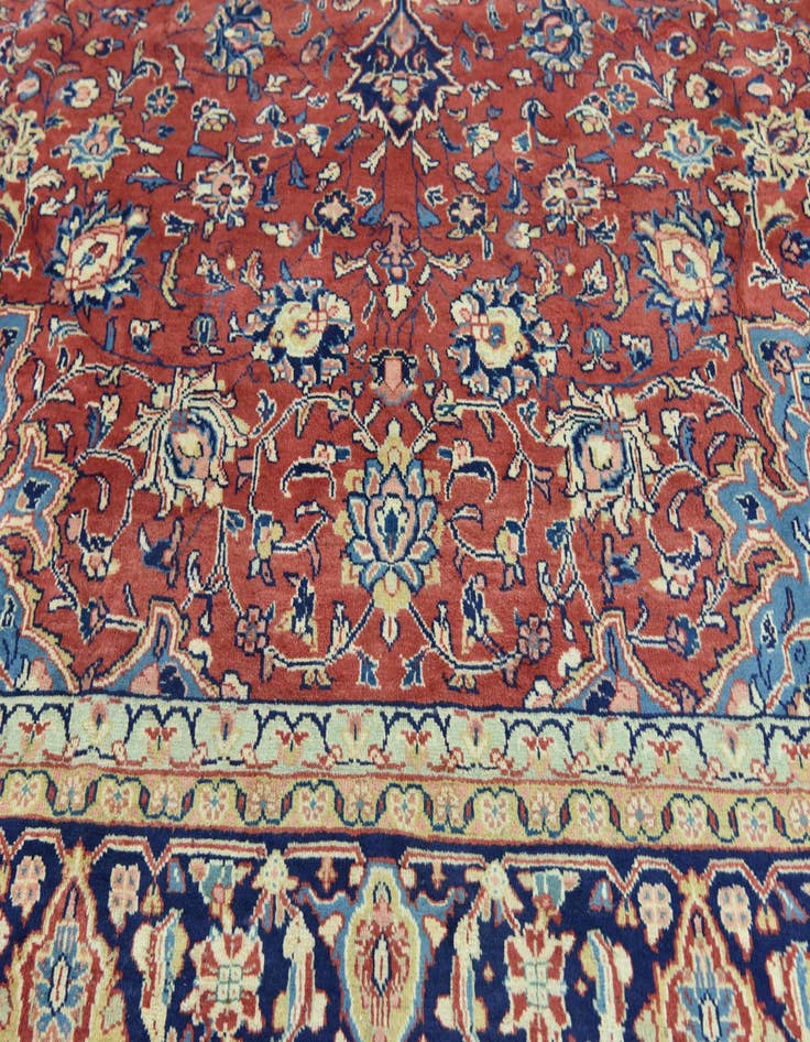 Detail image of  9' 8 x 13' 6  Hand Knotted Sarough Persian Wool Rug