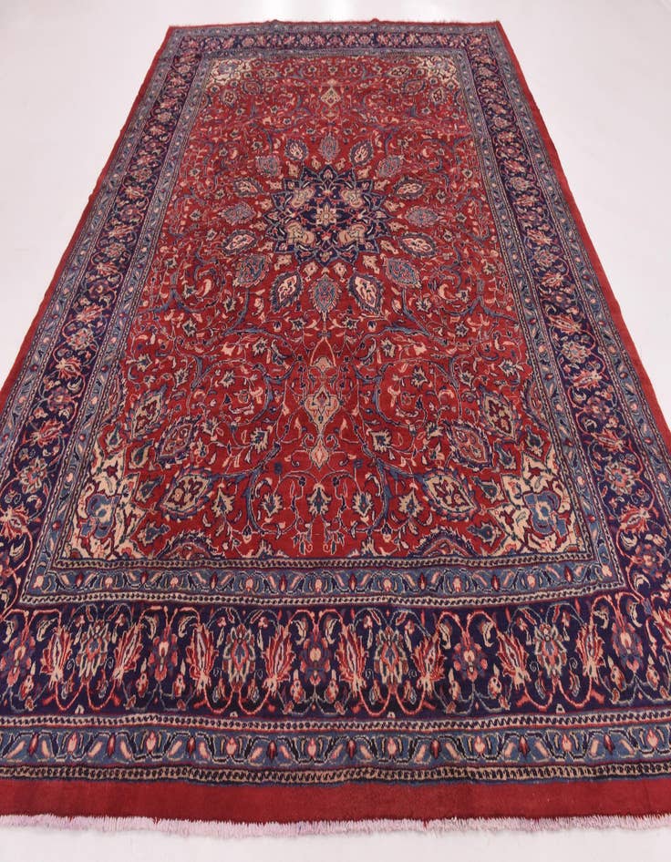 Detail image of  10' x 12' 7  Hand Knotted Sarough Persian Wool Rug