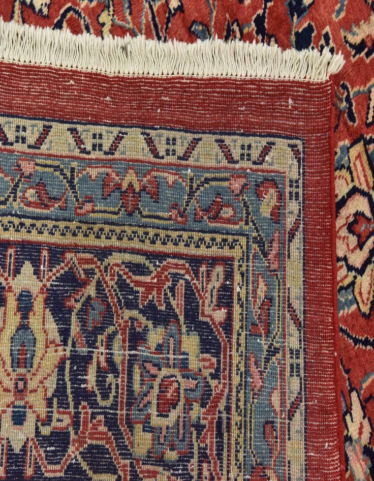 Detail image of  9' 10 x 13'  Hand Knotted Sarough Persian Wool Rug